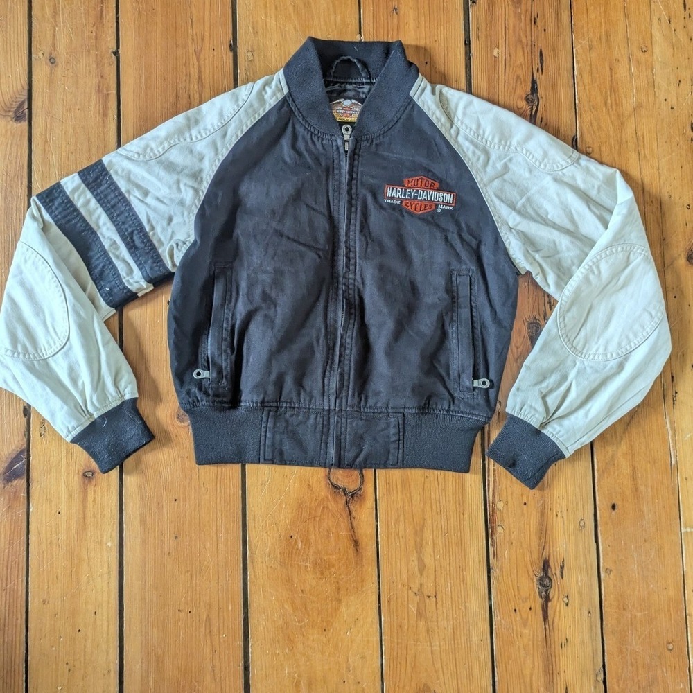 Harley-Davidson V-Twin Power Women's XS Embroidered Jacket‎ Motorcycle Biker